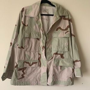 Desert camo military Army Jacket Medium Short